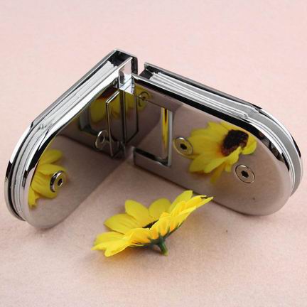 High standard shower 90 degree round glass door pivot hinge/ shower glass door hinge